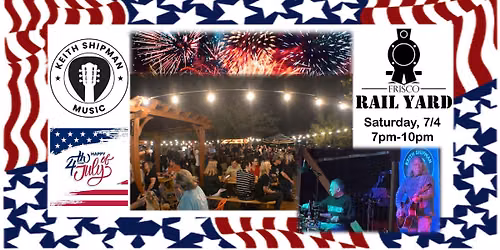 Keith and Leo at the Frisco Rail Yard for Independence Day!!