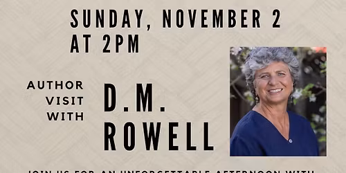 Author D.M. Rowell in honor of Native American Heritage Month