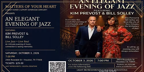 An Intimate Night of Jazz with Kim and Bill