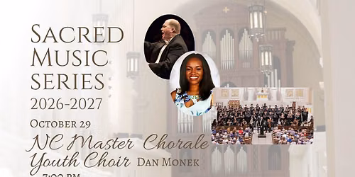 Sacred Music Concert: NC Master Chorale Youth Choir