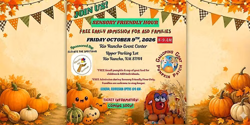 Elevate the Spectrum: Autism Family Event at Galloping Goats Pumpkin Patch