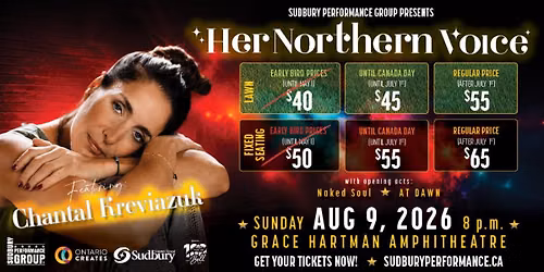 Sudbury Performance Group presents Chantal Kreviazuk