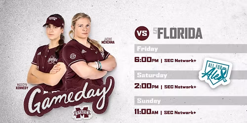Parking Mississippi State Bulldogs at Florida Gators Softball