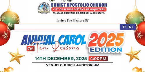 CAROL SERVICE 2025 edition