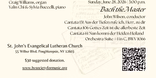 BachFest 2026 - Bach the Virtuoso - Keyboard work for organ, harpsichord, and piano by J.S. Bach