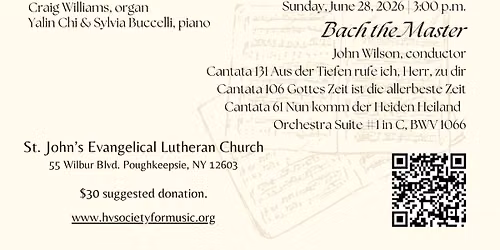 BachFest 2026 - Bach the Virtuoso - Keyboard work for organ, harpsichord, and piano by J.S. Bach
