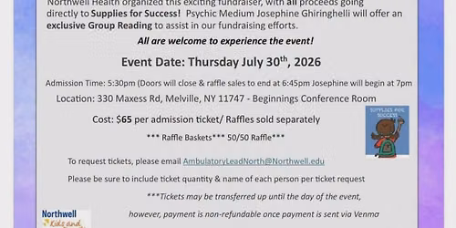 4th Annual Supplies for Success Northwell Fundraiser
