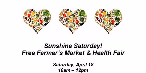Saturday Farmers Market and Health Fair