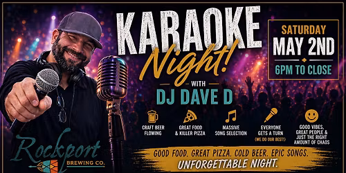 Karaoke With Dave D at Rockport Brewing!