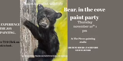 Bears in the Cove paint party