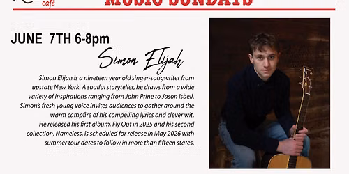 Sunday Night Music - Simon Elijah