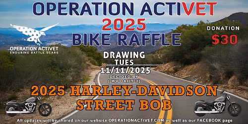 OPERATION ACTIVET 2025 BIKE RAFFLE
