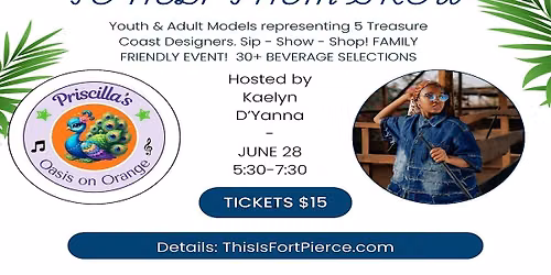 YOUTH IN FASHION -Treasure Coast Youth Models FASHION SHOW- local designers