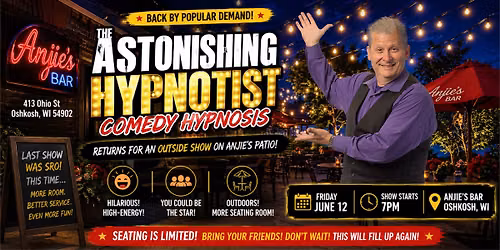 Astonishing Hypnotist Returns to Anjie's Bar!