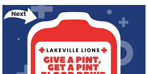  Lakeville Lions Give a Pint, Get a Pint Blood Drive