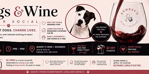 Wags and Wine; Foster Social