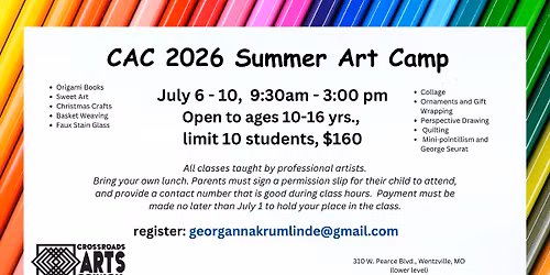 CAC 2026 Summer Art Camp
