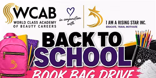 BACK TO SCHOOL BOOK BAG DRIVE!