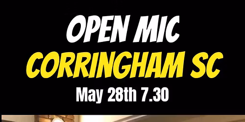Corringham Social Club Open Mic with Guest Band Electrolytes 