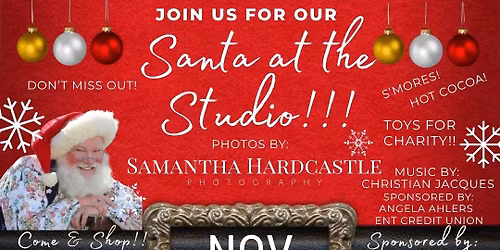 Santa in the Exit Studio!!!