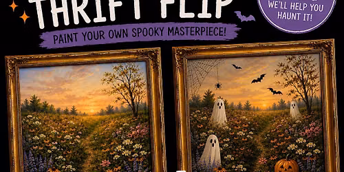 Mimosa Sunday! Sip & Paint a Haunted Thrift Flip! with us!