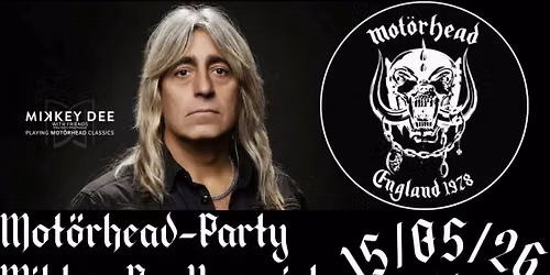 OBS! Ny Dato!! Mot\u00f6rhead-Party\/\/Mikkey Dee Vorspiel