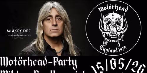 OBS! Ny Dato!! Mot\u00f6rhead-Party\/\/Mikkey Dee Vorspiel