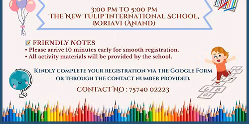 PRE-SCHOOL & GRADE : I-II ACTIVITY DAY & HI-TEA