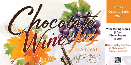 Chocolate, Wine & Jazz - 2026