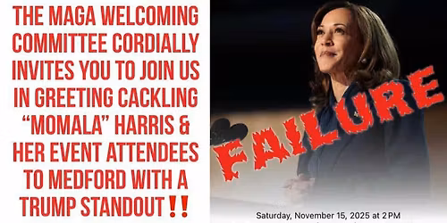 Trump Flag Wave - Kommie Kammie Protest