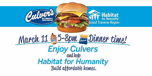 Culver's Share Night with Habitat Grand Traverse Region