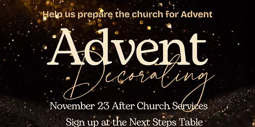 Advent Decorating