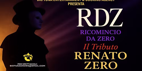 RICOMINCIO DA ZERO - RENATO ZERO Live Trio live@ENFANT PRODIGE, GRUMOLO DELLE ABADESSE (VI)