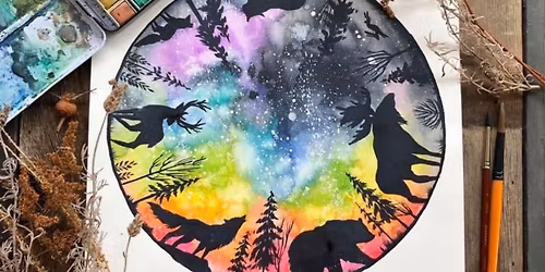 SOLD OUT - Kids Watercolour Art Class \u2013 Aurora Adventure