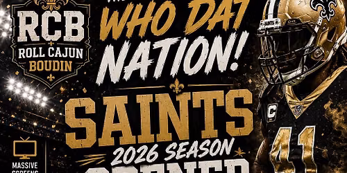SAINTS VS Lions \u2014 Season Opener Watch Party