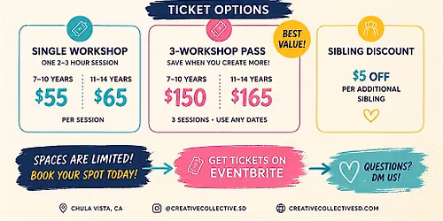 Creative Collective: Summer Art Workshops for Kids & Teens
