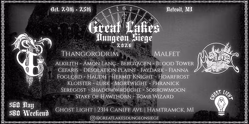 Great Lakes Dungeon Siege 2026 @ Ghost Light