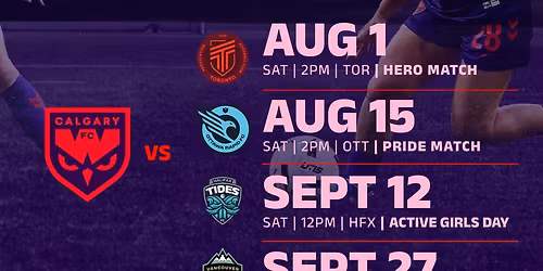 Ottawa Rapid FC vs. Calgary Wild FC