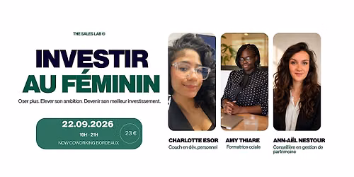 Investir au F\u00e9minin - Conf\u00e9rence & Afterwork
