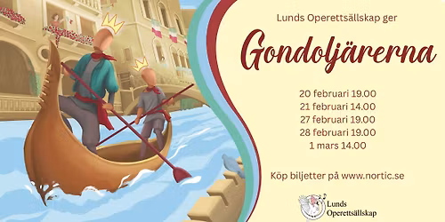 Lunds Operetts\u00e4llskap ger Gondolj\u00e4rerna