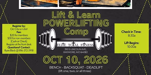 Lift & Learn Powerlifting Comp