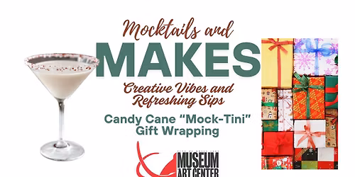 Mocktails and Makes: Creative Vibes and Refreshing Sips \u2013 Candy Cane "Mock-Tini" and Gift Wrapping