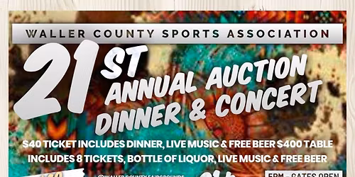 21st Annual Auction and Dinner—Blame it on my Roots—90’s Country Rewind
