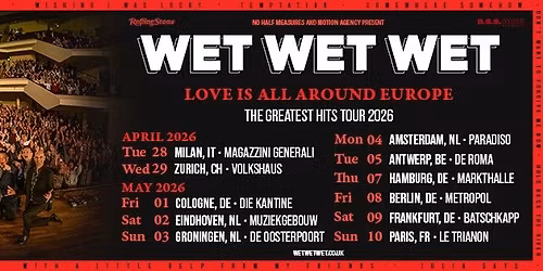 Wet Wet Wet \u2022 Frankfurt \u2022 Batschkapp
