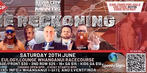 RCP 14 - River City Pro Wrestling & Mantis Clothing Co. Presents: The Reckoning