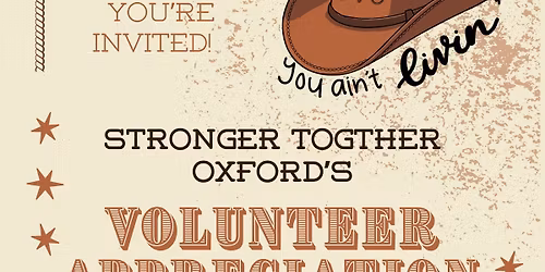 Volunteer Appreciation: If you ain't givin', you ain't livin'