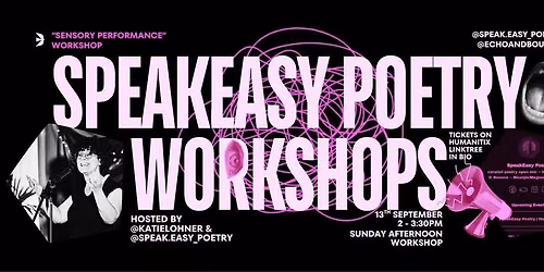 "Sensory Performance" | Workshop with Katie Lohner (Naarm) | SpeakEasy Poetry | echo&bounce