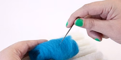 Needle Felting: Wear Your Evil Eye Pin!