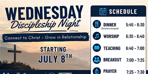 Wednesday Discipleship Night