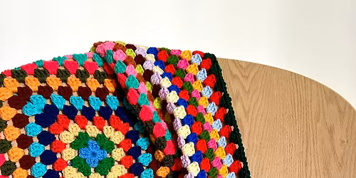 Granny Square Starter Blanket with SOLSAA